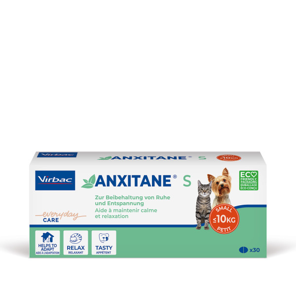 Virbac Anxitane S für Katzen und kleine Hunde <10kg 30Tabletten