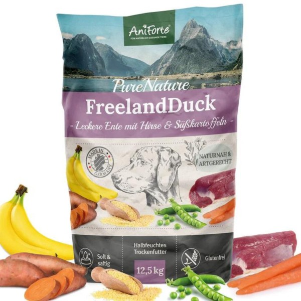 AniForte Trockenfutter FreelandDuck für Hunde 12,5kg
