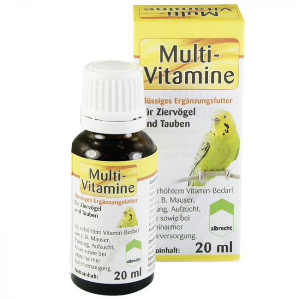 Multi-Vitamine Ziervögel & Tauben 20 ml