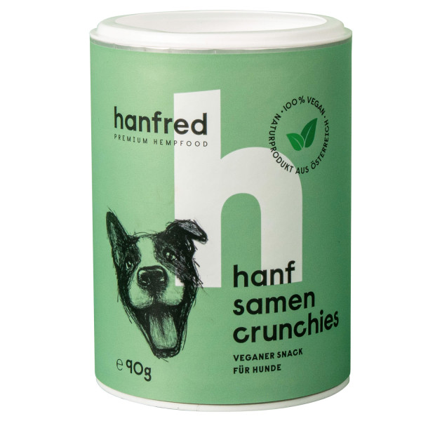 Hanfred Crunchies Vegan für Hunde 90g