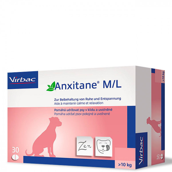 Vibrac Anxitane M+L für Hunde &gt;10kg 30Tabletten