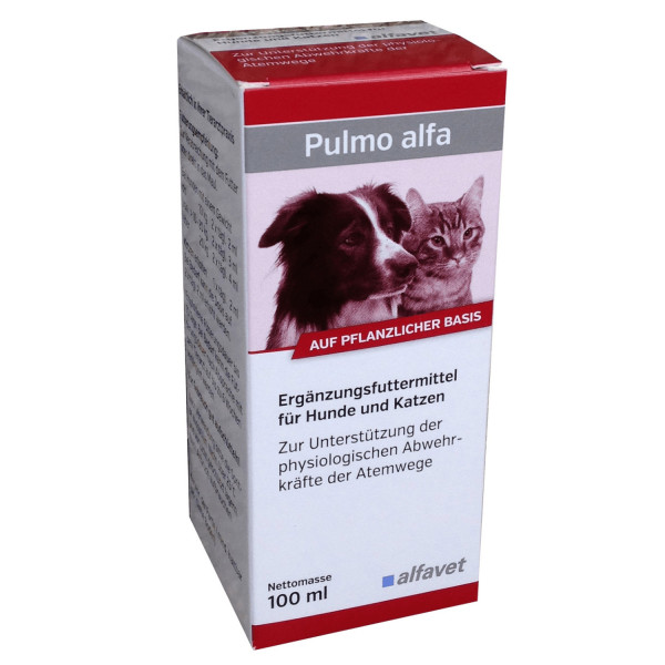 Pulmo alfa 100ml mit Dosierspritze Hund &amp; Katze