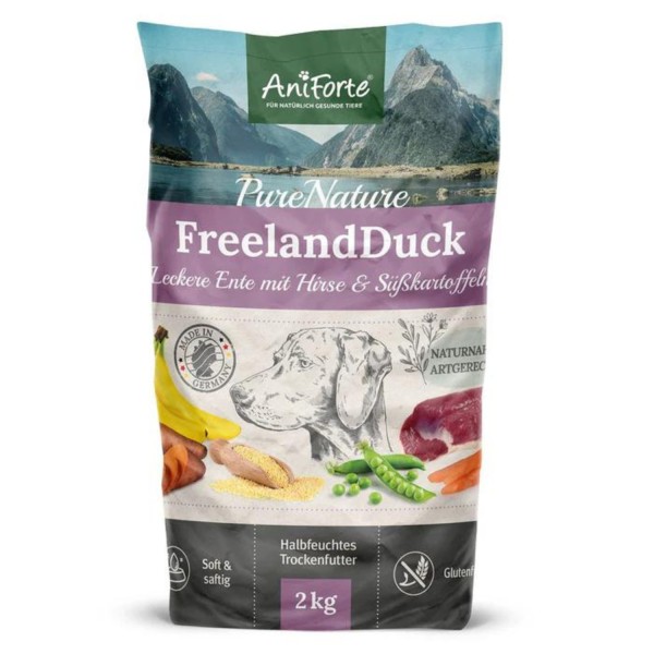 AniForte Trockenfutter FreelandDuck für Hunde 2kg