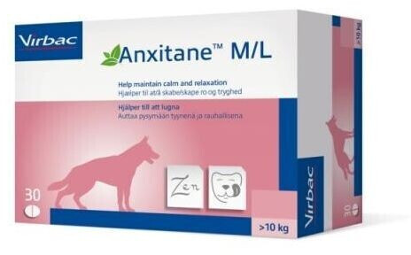 Vibrac Anxitane M+L für Hunde &gt;10kg 30Tabletten