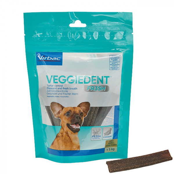 Virbac VeggieDent Kaustreifen für Hunde XS 120g